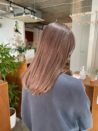ロング カラー 奥村 紘のヘアスタイル