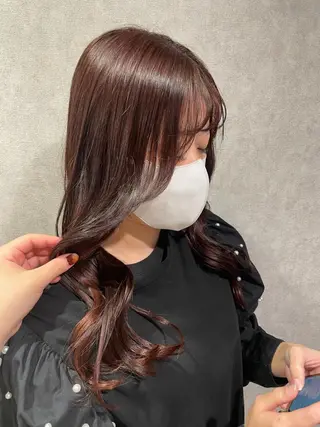 カラー ミツキ/ 透明感カラー/セットのヘアスタイル