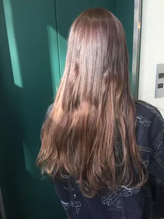 セミロング カラー 💘透明感カラー💘 沖本 将宏のヘアスタイル