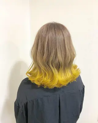 ミディアム ヤマグチ ヒカルのヘアスタイル
