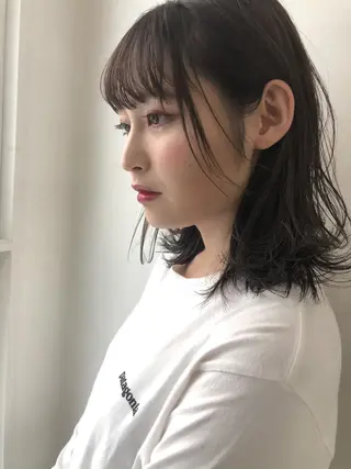 ミディアム カラー ｅｒｉ 🧴🫧のヘアスタイル