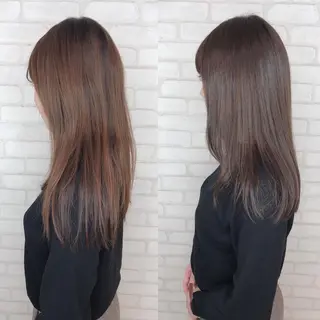セミロング カラー アビリタ 警固のヘアスタイル