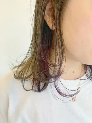 ミディアム フリーランス 美容師 cayocoのヘアスタイル