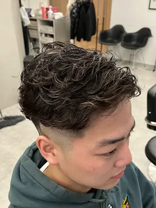 ショート パーマ メンズ 新潟メンズパーマ 新潟駅/小田拓実のヘアスタイル