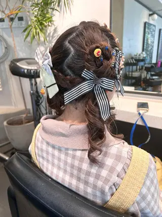 ロング ヘアアレンジ オタク特化🎀 顔まわり🎀ゆうなのヘアスタイル