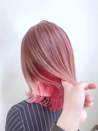ミディアム カラー s mのヘアスタイル