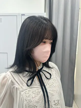 セミロング 縮毛矯正/ネイル 🌻ひまわり🌻のヘアスタイル