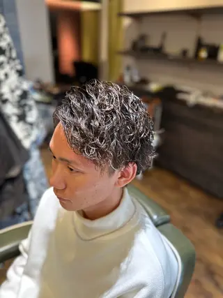 ショート パーマ メンズ トップスタイリスト/ 久徳大輝のヘアスタイル