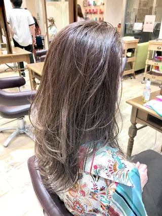 セミロング カラー 🍀褒められヘア🍀 松尾舜のヘアスタイル