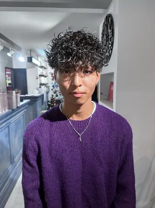 パーマ メンズ パーマ 大須美容師 ぱるのヘアスタイル