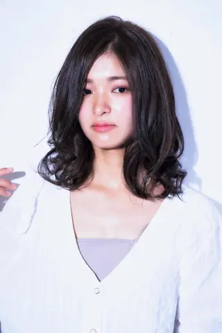 セミロング カラー パーマ 年間1500人担当 代表 南一路のヘアスタイル