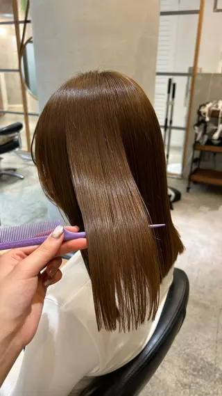 カラー 艶カラー縮毛矯正/ SENA🥣🎀のヘアスタイル