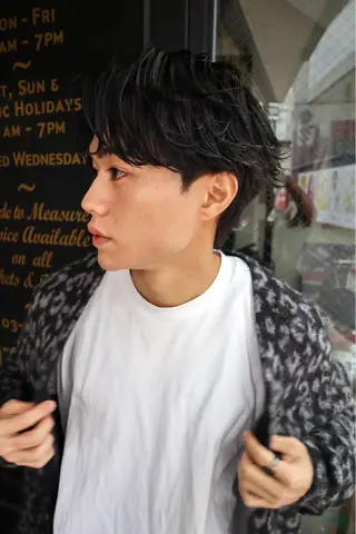 ショート パーマ YOHEI【メンズ/ パーマ/メンズ特化】のヘアスタイル