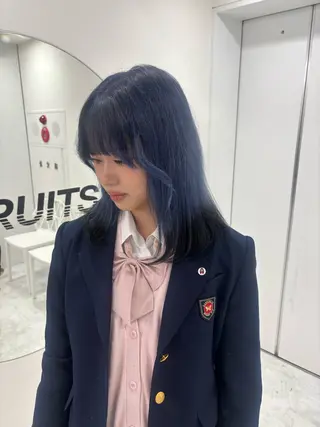 セミロング 渋谷🥇透明感カラー 特化美容師のヘアスタイル