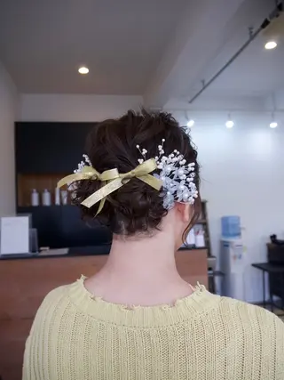 セミロング ヘアアレンジ plus HAIR いずみのヘアスタイル