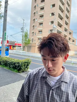 ショート パーマ メンズ mulum所属・ボブパーマ/ ウルフパーマ原科🪴のヘアスタイル