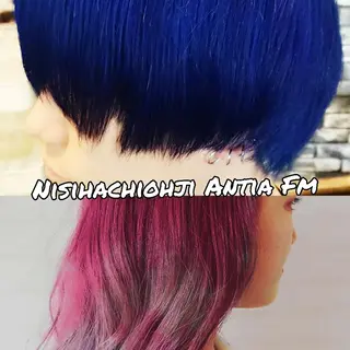 ミディアム カラー パーマ ヘアアレンジ 【西八王子】Siq  ●FM●オーナーのヘアスタイル