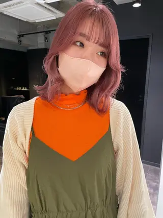 ミディアム カラー 心斎橋/ブリーチ minamiのヘアスタイル