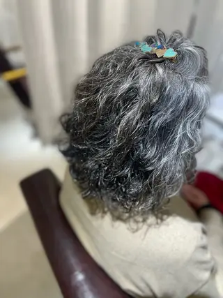 ミディアム パーマ le.pidorge Tamaのヘアスタイル