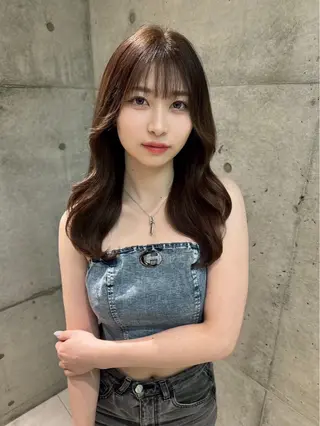 ロング 地毛風縮毛矯正 ☘️松井　傑のヘアスタイル