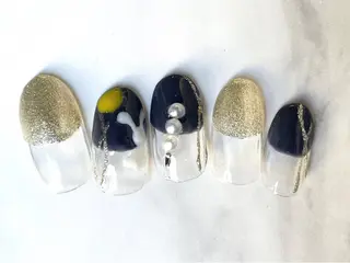 ロング ネイルPetit Ribbonのネイルデザイン