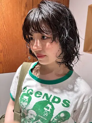 ミディアム パーマ AR.MARA hair  studio所属・AR.MARA サトウヒカルのヘアスタイル