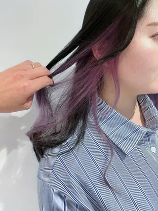 セミロング 山田 守のヘアスタイル