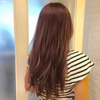 ロング カラー 加藤 あやみのヘアスタイル