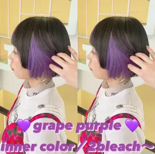 カラー 渋谷:インナーカラー ／🍒エリカ🍒のヘアスタイル