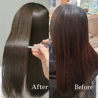 ロング カラー 無料カットモデル/ セット/COCOKAのヘアスタイル