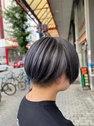 ショート ゆぴ☾‪/推しカラー /ハイトーンのヘアスタイル