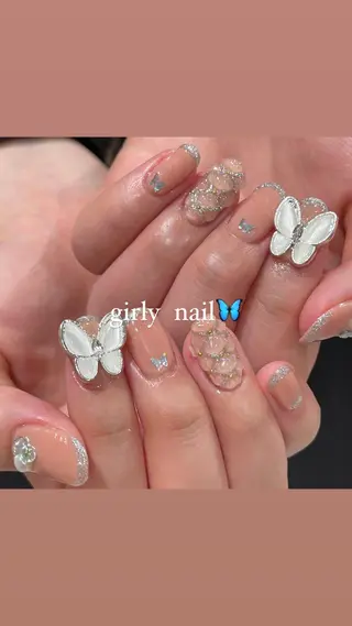 ネイル 淡色ネイル 🎀moeのネイルデザイン