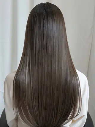 ロング ブリーチカラー🌈 縮毛矯正💙MASAのヘアスタイル