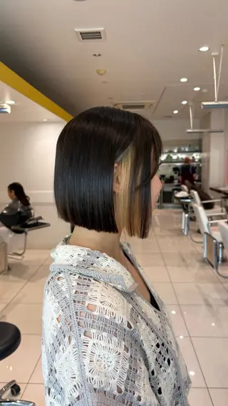 ミディアム 設樂 優心のヘアスタイル