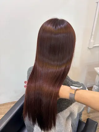 ロング しゅういち/赤み消し カラー特化のヘアスタイル
