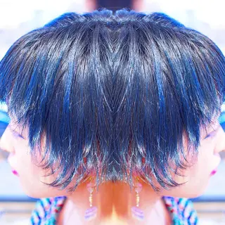 ショート カラー ヘアアレンジ 及川シゲル 髪質改善講師のヘアスタイル