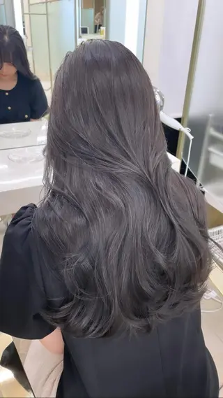 ロング カラー COA GINZA 空也/前髪/顔まわりのヘアスタイル