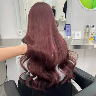 ロング カラー ヘアアレンジ 🫧🎀うる艶暖色 🏹Nanako🎀のヘアスタイル