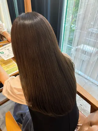 ロング カラー 透明感/暖色カラー/ ヘアアレンジ/Meiのヘアスタイル
