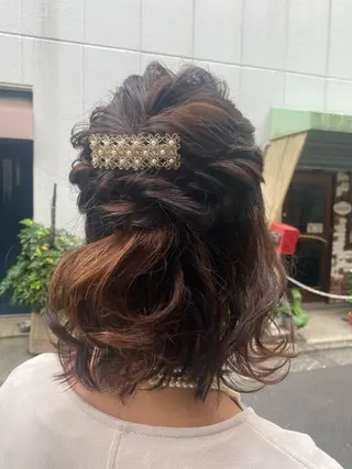 ミディアム ヘアアレンジ pep所属・pep natsumiのヘアスタイル