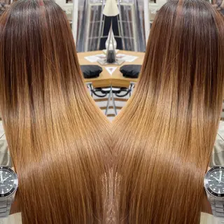 ロング 髪質改善/縮毛矯正 /ブリーチ矯正/岡部のヘアスタイル