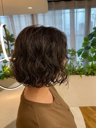 ショート カラー パーマ 🎀レイヤー/パーマ カラー/ai🎀のヘアスタイル
