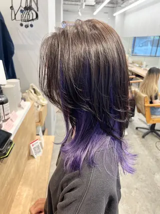 セミロング カラー Libero by enVogueのヘアスタイル