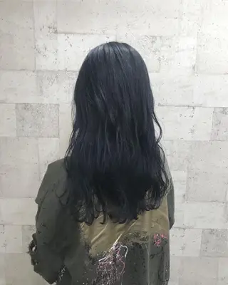 セミロング カラー インナーカラー/天神 ブリーチ/吉田のヘアスタイル