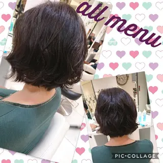 ショート カラー パーマ 永島 桜のヘアスタイル