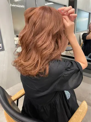 ミディアム カラー パーマ spooopy所属・🕊大垣 めぐみ🕊のヘアスタイル