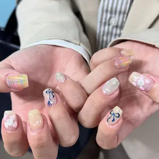 ミディアム 小川 柚香のネイルデザイン