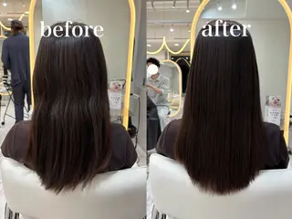 セミロング ii+U 銀座【アイユーギンザ】所属・Hikaru 銀座美容師のヘアスタイル
