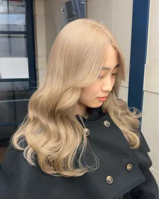 ロング カラー nico TOKYO 渋谷所属・ブリーチ　ハイトーン 特化🌈フジタハルキのヘアスタイル