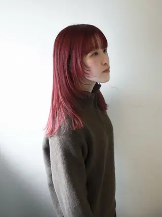 セミロング カラー 229所属・maki @pullnocのヘアスタイル